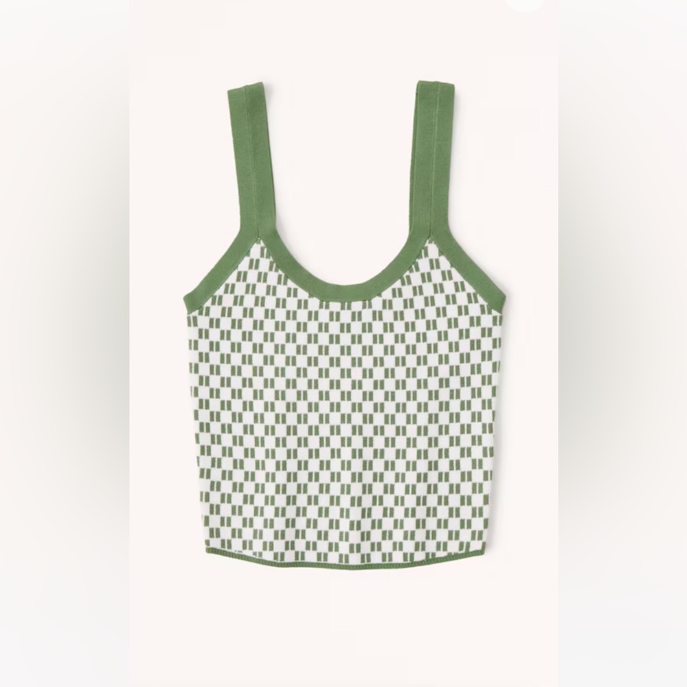 SOLD NWT Abercrombie Pattern Slim Scoopneck Tank